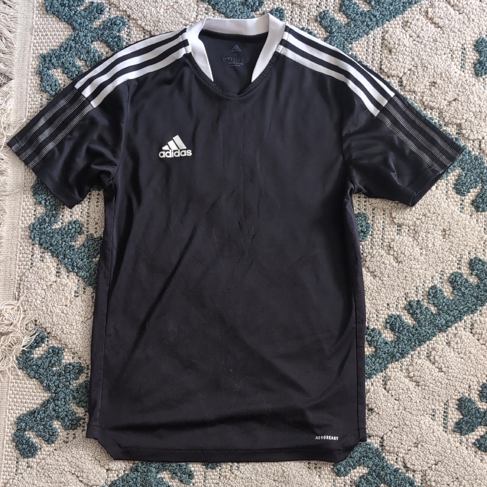 Adidas Black and White Men's Jersey